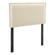 Camille Upholstered Linen Blend Twin Size Headboard in Linen