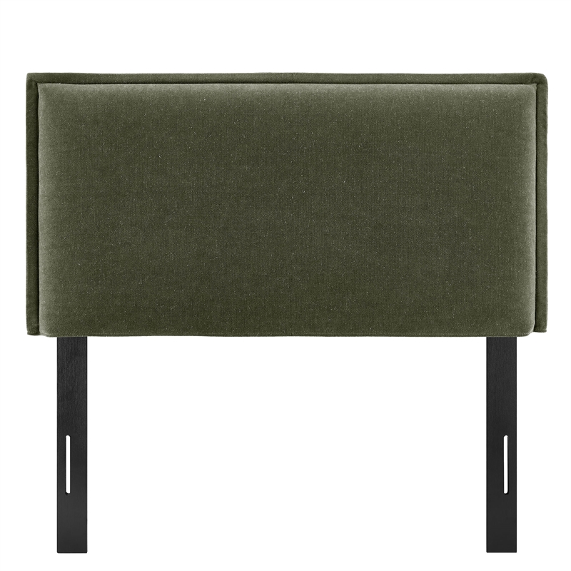 Camille Upholstered Linen Blend Twin Size Headboard in Sage