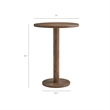 Neo 5-Piece Round Indoor - Outdoor Round Patio Bar Table And Stool Set