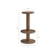 Neo 5-Piece Round Indoor - Outdoor Round Patio Bar Table And Stool Set