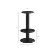 Neo 5-Piece Round Indoor - Outdoor Round Patio Bar Table And Stool Set
