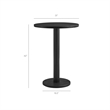 Neo 5-Piece Round Indoor - Outdoor Round Patio Bar Table And Stool Set