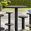 Neo 5-Piece Round Indoor - Outdoor Round Patio Bar Table And Stool Set