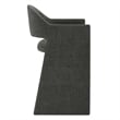Talia 37 Inch Upholstered Fabric Counter Stool in Charcoal