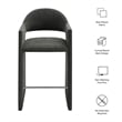 Talia 41 Inch 41 Inch Upholstered Fabric Bar Stool in Charcoal