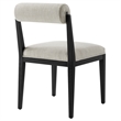 Kai Fabric Dining Chair Set of 2 in Linen