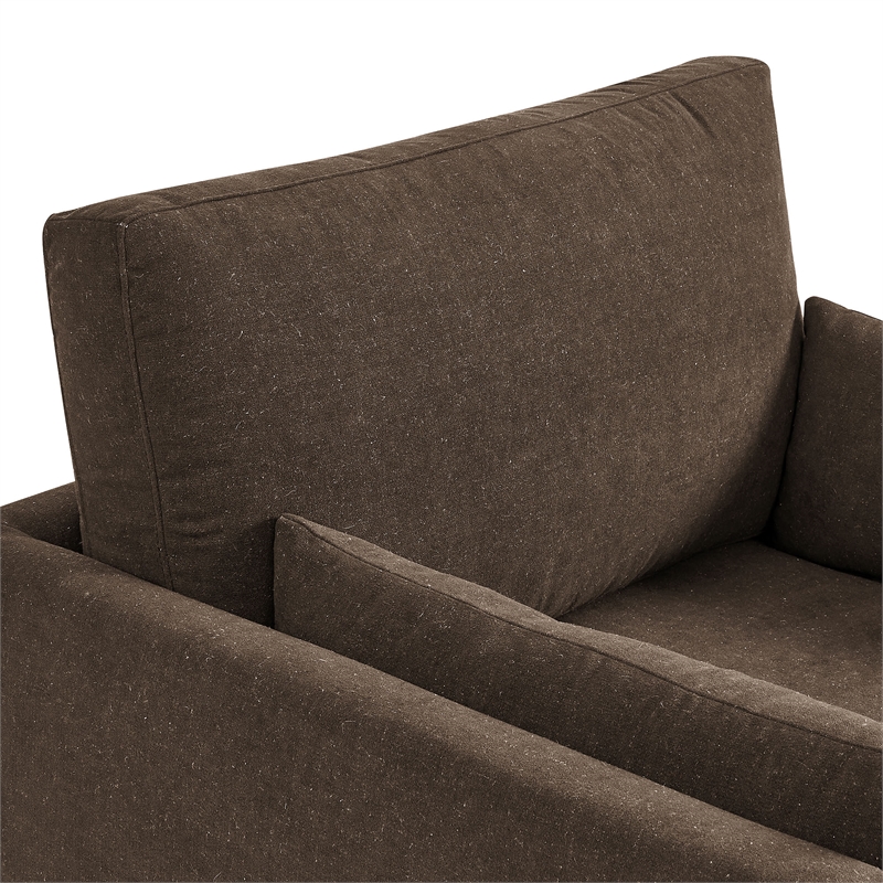 Wellfleet Slipcovered Linen-Blend Armchair in Cocoa