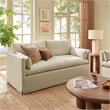 Wellfleet Slipcovered Linen-Blend Loveseat in Linen
