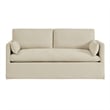 Wellfleet Slipcovered Linen-Blend Loveseat in Linen