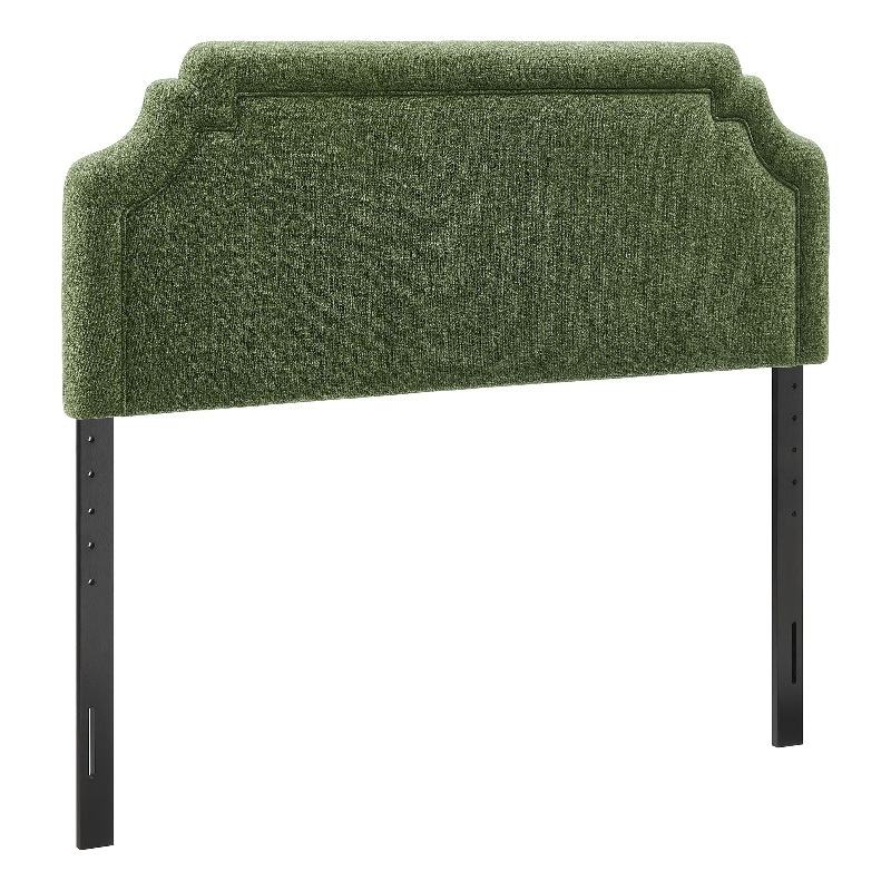 Magnolia Upholstered Fabric King Size Headboard in Foliage