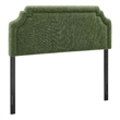 Magnolia Upholstered Fabric King Size Headboard in Foliage