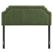 Magnolia Upholstered Fabric Queen Size Headboard in Foliage