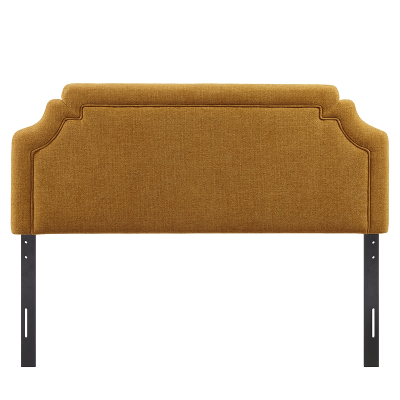 Magnolia Upholstered Fabric Full Size Headboard in Copper