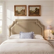 Magnolia Stain-Resistant Performance Velvet King Size Headboard in Taupe Almond