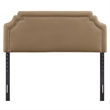 Magnolia Stain-Resistant Performance Velvet Full Size Headboard in Taupe Almond