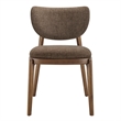 Fenwick Fabric Dining Chairs Set of 2 in Mocha