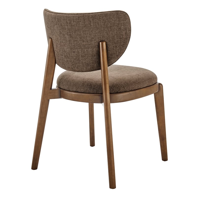 Fenwick Fabric Dining Chairs Set of 2 in Mocha