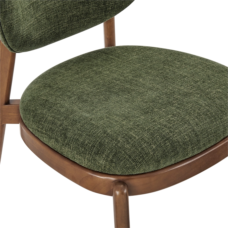 Fenwick Fabric Dining Chairs Set of 2 in Foliage