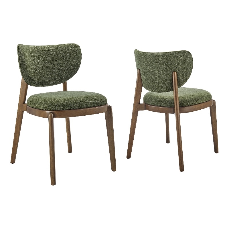 Fenwick Fabric Dining Chairs Set of 2 in Foliage