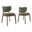 Fenwick Fabric Dining Chairs Set of 2 in Foliage