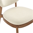 Fenwick Fabric Dining Chairs Set of 2 in Ecru