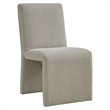 Emory Upholstered Fabric Dining Side Chair Set of 2 in Linen
