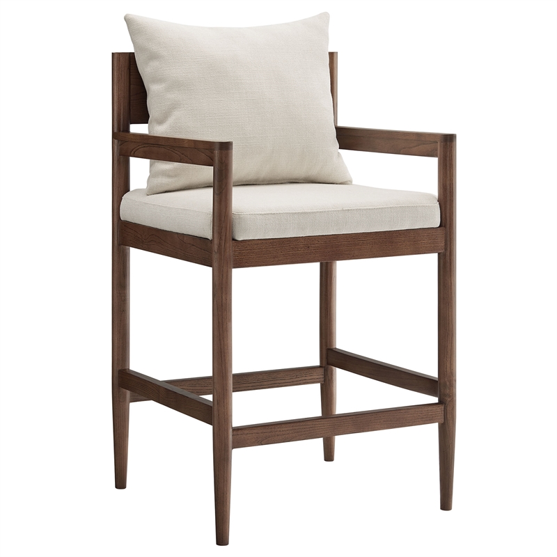 Remington Wood Counter Stool Set of 2 in Salt
