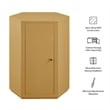 Kade Faceted Semi-Gloss Side Table in Mustard