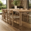 Alvia 7-Piece Oak Wood Extendable Dining Table and Chairs Set in Weathered Oak