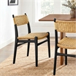Wynn Rope and Wood Dining Side Chair in Black Natural