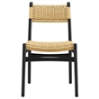 Wynn Rope and Wood Dining Side Chair in Black Natural
