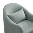 Bardot Slipcovered Striped Accent Chair in Spa Blue Stripe