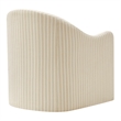 Bardot Slipcovered Striped Accent Chair in Oatmeal Stripe