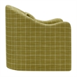 Bardot Slipcovered Linen Blend Accent Chair in Artichoke Windowpane Check