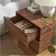 Koval Floating Pedestal 2-Drawer Nightstand in Walnut