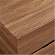 Koval Floating Pedestal 2-Drawer Nightstand in Walnut
