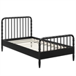 Arlette Twin Size Wood Spindle Bed Frame in Black