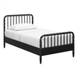 Arlette Twin Size Wood Spindle Bed Frame in Black