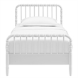 Arlette Twin Size Wood Spindle Bed Frame in White