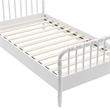Arlette Twin Size Wood Spindle Bed Frame in White