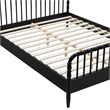 Arlette Full Size Wood Spindle Bed Frame in Black