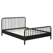 Arlette Queen Size Wood Spindle Bed Frame in Black