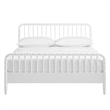 Arlette Queen Size Wood Spindle Bed Frame in White