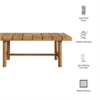 Eleni 41-Inch Outdoor Teak Wood Coffee Table in Natural