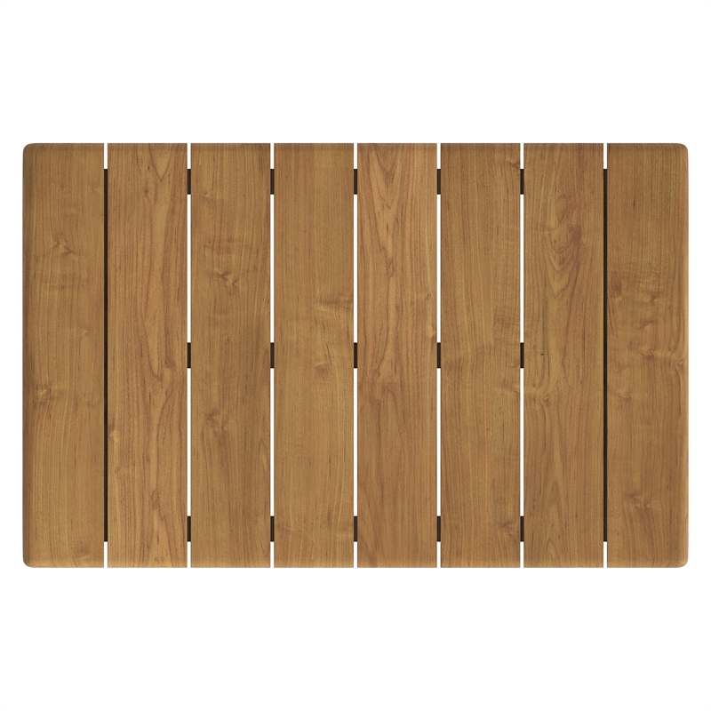 Eleni 41-Inch Outdoor Teak Wood Coffee Table in Natural