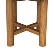 Eleni 3-Piece Outdoor Teak Wood Furniture Set in Natural Sail
