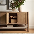Taschen 4-Door Wood Sideboard Cabinet in Weathered Oak Natural