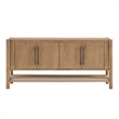 Taschen 4-Door Wood Sideboard Cabinet in Weathered Oak Natural