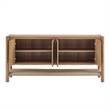 Taschen 4-Door Wood Sideboard Cabinet in Weathered Oak Natural