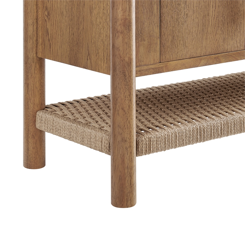 Taschen 4-Door Wood Sideboard Cabinet in Weathered Oak Natural